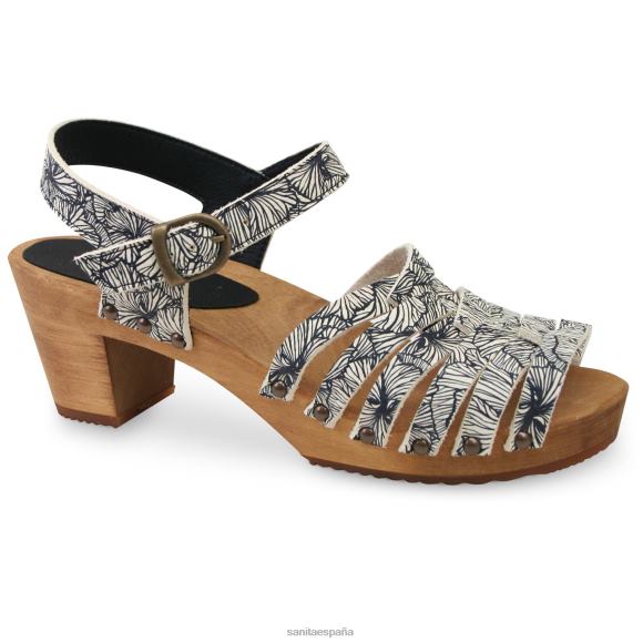 sanita_zapatos_mujer_media_nt6n129_blanco_negro.jpg Sanita zapatos mujer media NT6N129 blanco negro - Image 1