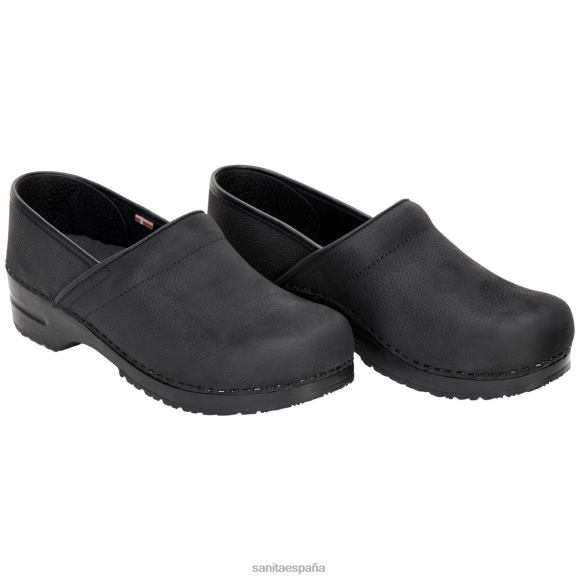 Sanita zapatos mujer Pro. aceite texturizado NT6N113 negro