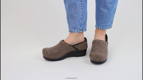 Sanita zapatos mujer ava NT6N7 piedra