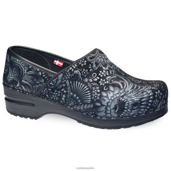 Sanita zapatos mujer boteh NT6N11 paisley azul