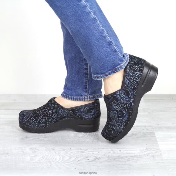 Sanita zapatos mujer boteh NT6N11 paisley azul