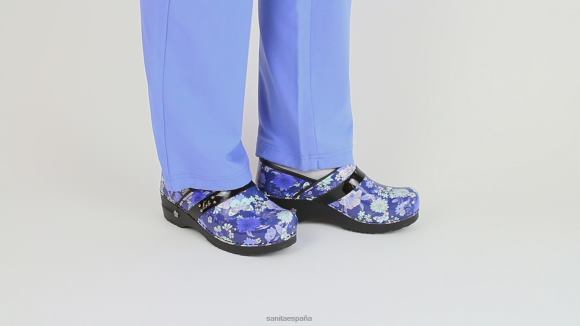 Sanita zapatos mujer melodía de mariposa NT6N14 azul