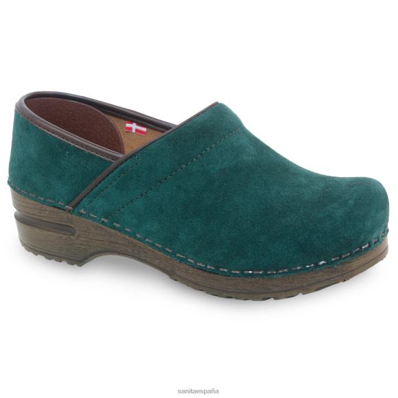 Sanita zapatos mujer nina NT6N73 verde oscuro